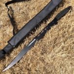 27" Wholesale Ninja Sword with Sheath Black Full Tang Sword