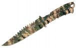 11" Defender-Xtreme Full Tang Hunting Outdoor Knife Camo Steel Blade and Handle