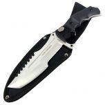 Hunt-Down 11" Stainless Steel Full Tang Survival Hunting Knife Tactical