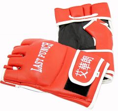 Leather Wristwrap Heavy Bag Gloves Boxing Training Gloves