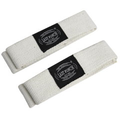 Last Punch White Weight Heavy Lifting Wrist Assist Wraps Exercise Equipment 