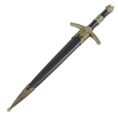 TheBoneEdge 12" Medieval Historical Short Sword Roman Dagger Knife With Scabbard