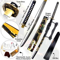 Defender-Xtreme 41" Samurai Katana Sword Collectible Handmade Swords Dragon Handle