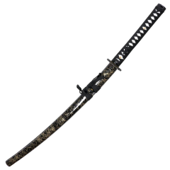 Defender-Xtreme 41" Samurai Katana Sword Collectible Handmade Swords Blk & Gold