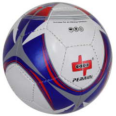 Perrini Soccer Ball Red/Blue/White All Weather Indoor Outdoor Official Size 5