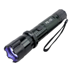 Defender 10 Million Black Tactical Flashlight Stun Gun With Laser Pointer New