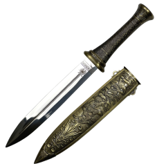 Defender 14" Stainless Steel Blade Fantasy Dagger Zinc Alloy Handle & Sheath