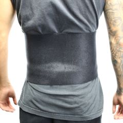 Perrini 12" Black Waist Slimmer Back Support Belt Tummy Belt Exercise Gym  