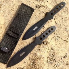 New Set of 2 Throwing Knives with Sheath