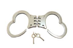 Stainless Steel Hinged Heavy Duty Handcuffs