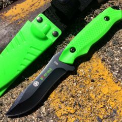 8" Defender Xtreme Hunting Knife with Sheath Green 