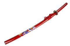 40.5" Blood Red Dragon Collectible Katana Samurai Sword