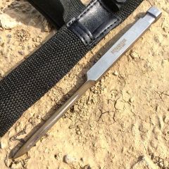 7" Defender Xtreme Triangle Blade Throwing Knife with Sheath
