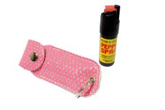 1/2 Oz Pepper Spray W/ Pink Case Key Chain