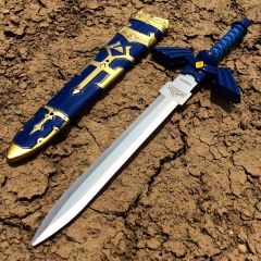 11.5" Fantasy Stainless Steel Blue Hero Dagger