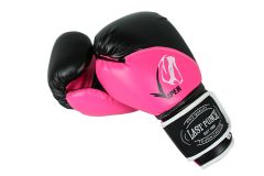 12oz Adult Size Last Punch Black and Pink Viper Boxing Gloves
