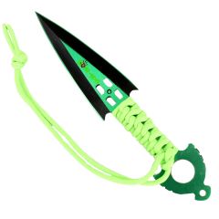 Zomb War Throwing knife Green W/ sheath