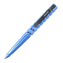 Hunt-Down New Powerful 6" Blue Police Survival Tactical Pen For Self Defence