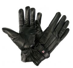 Perrini Black Genuine Cowhide Leather Winter Gloves All Sizes S - XXL