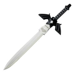 Defender 11" Black Hero Dagger  With Sheath Sharp Blade