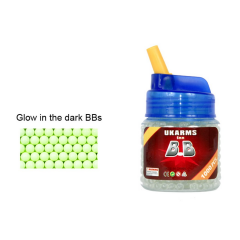 UKARMS BB1000L Glow In The Dark 0.12g 6mm BBs, 1000 Rounds per Bottle