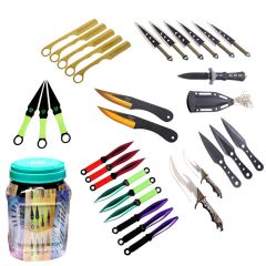 15PC Ninja Tactical Mixed Throwing Knives Set 3cr13 Stainless Steel