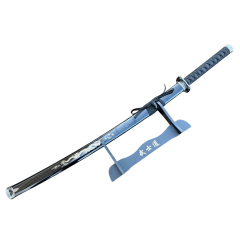40" Black Dragon Design Samurai Katana Sword With Display Stand