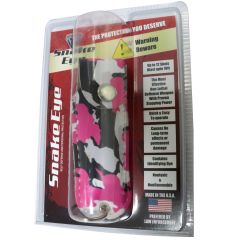 Snake Eye Pepper Spray 1/2 Oz With Camo Pink Sheath Key Chain